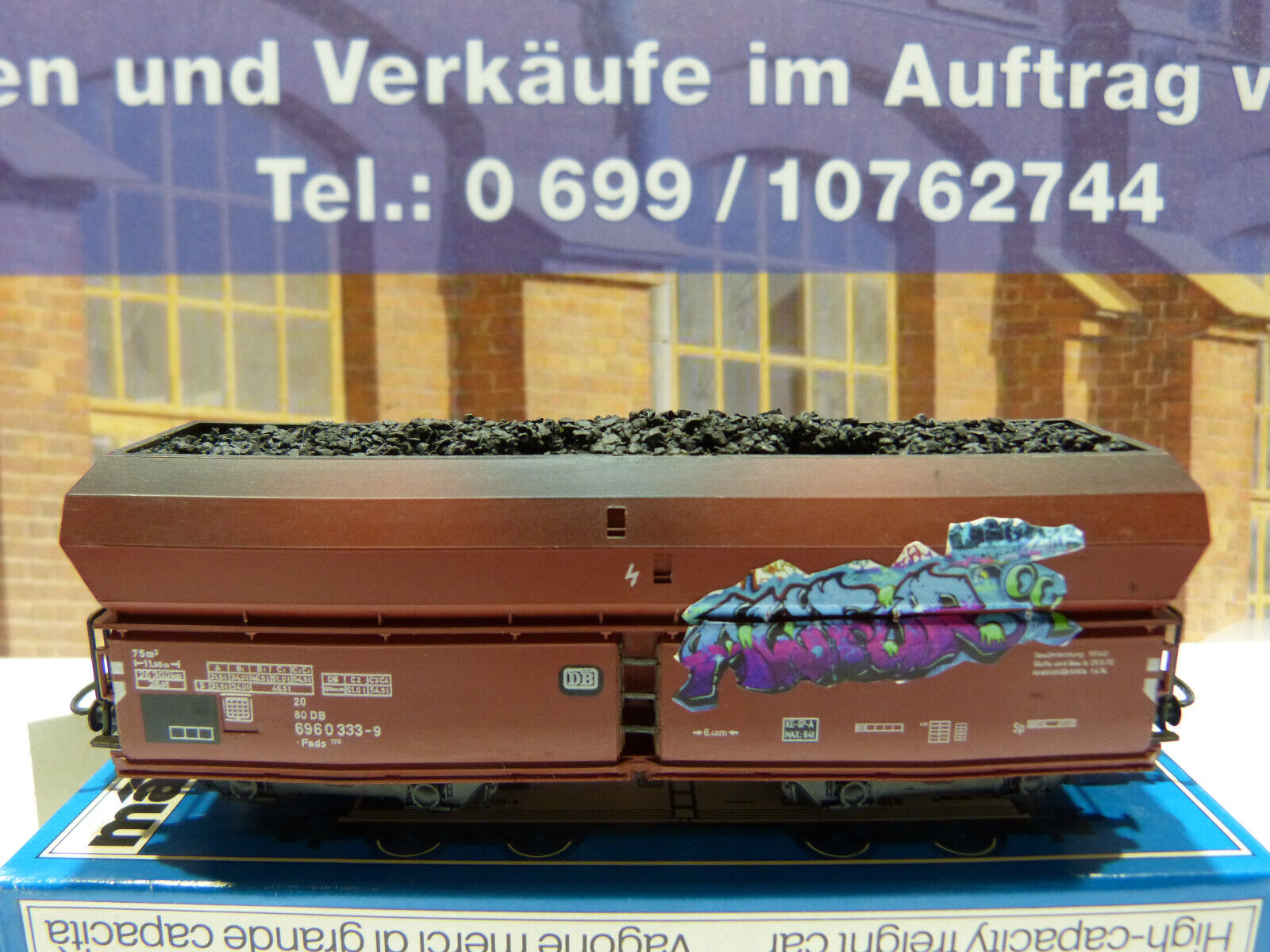 Märklin 4724 Großraumgüterwaggon DB       87/41