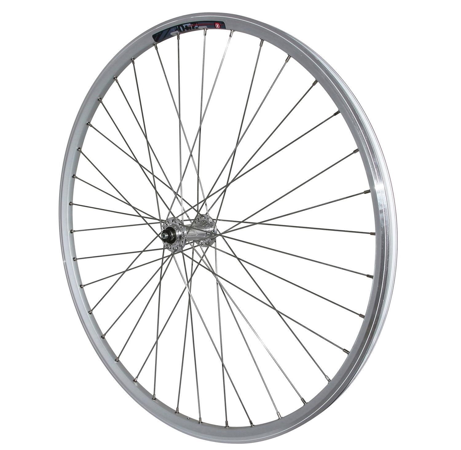 Roue 700x35 VTC avant d'une grande longévité grâce au moyeu Miche Magnum en alu renforcé