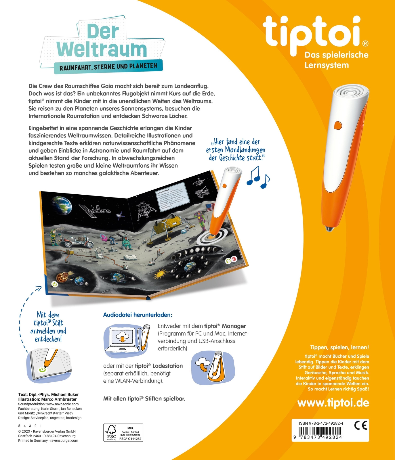 Thumbnail - Tiptoi® Der Weltraum: Raumfahrt, Sterne Und Planeten | Michael Büker |
