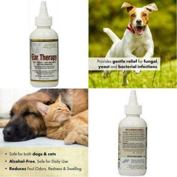 Natural Therapy Drops Infection Medicine for Pet Dog Ear Mite Treatment