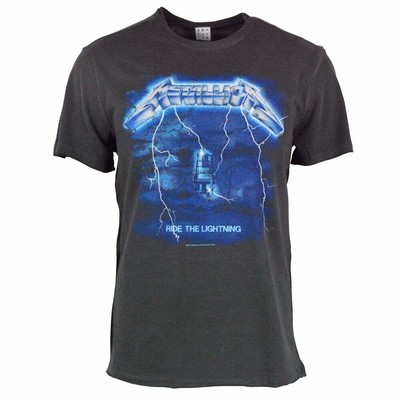 vintage metallica ride the lightning t shirt