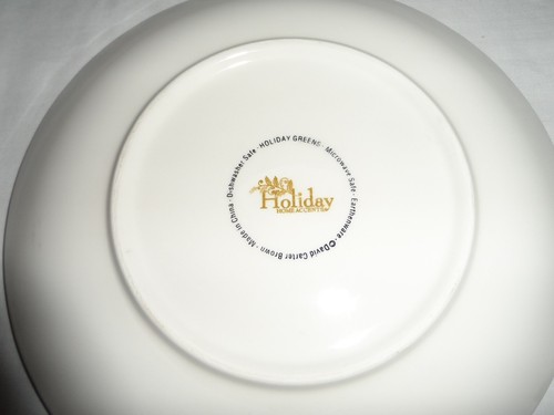 Set of Three David Carter Brown Holiday Greens Salad Plates Holiday Home Accents - Picture 9 of 11