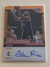 2020-21 Contenders Optic Glen Rice Perennial Contenders Orange Prizm Auto #10/25