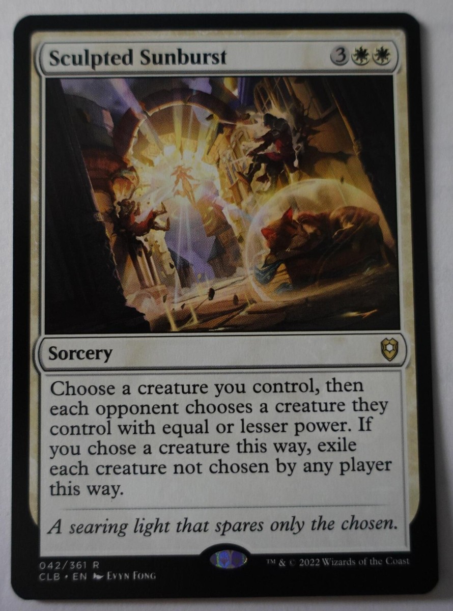 sunburst mtg cards Magic The Gathering - Commander Legends - Battle for Baldur's Gate Magic The Gathering - Solarion