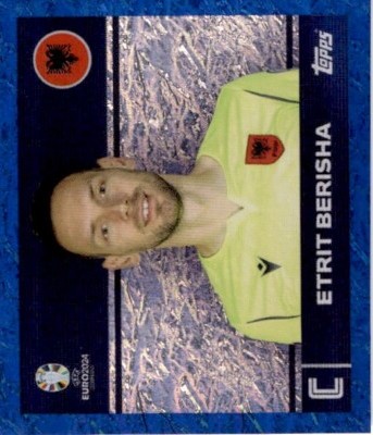 Sticker Topps Euro 2024 Angleterre - Parallèle Bleu RARE - Numéro 1 (neuf, Non Collé)