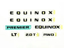 2018-2024 Chevrolet Equinox Door & Liftgate Black Emblem Kit 86572173 OEM GM