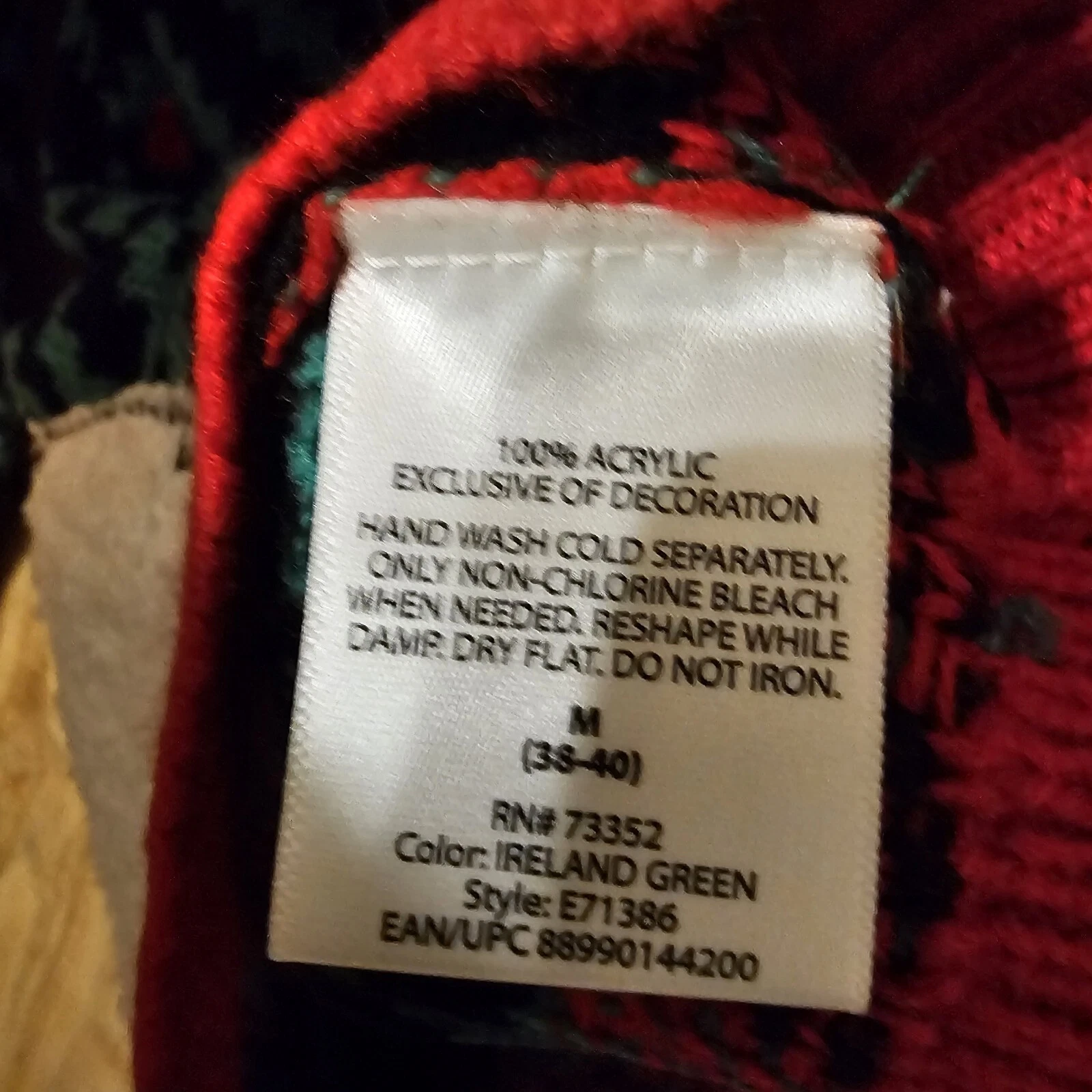 Joy Sweaters Ugly Christmas Sweater Womens Llama Medium Green Holiday Pullover