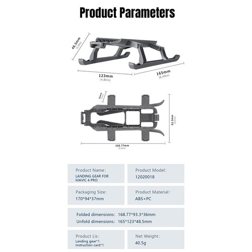 Height Enhancement Stand Booster Stand Accessories for DJI Mavic 4 Pro - Picture 13 of 13