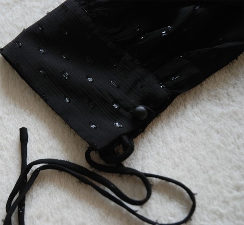 Robes midi surdimensionnées noires transparentes Georgette REPLAY taille S prix de prix de vente 170 £ - Photo 8/11