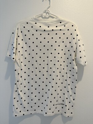 Supreme x Comme Des Garcons CDG Box Logo White Polka Dot T Shirt