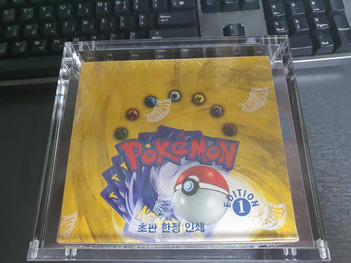 Pokemon Base Set Booster Box 1st Edition KOREAN SEALED BOX