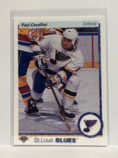 #281 Paul Cavallini St Louis Blues 90-91 Upper Deck Hockey Card