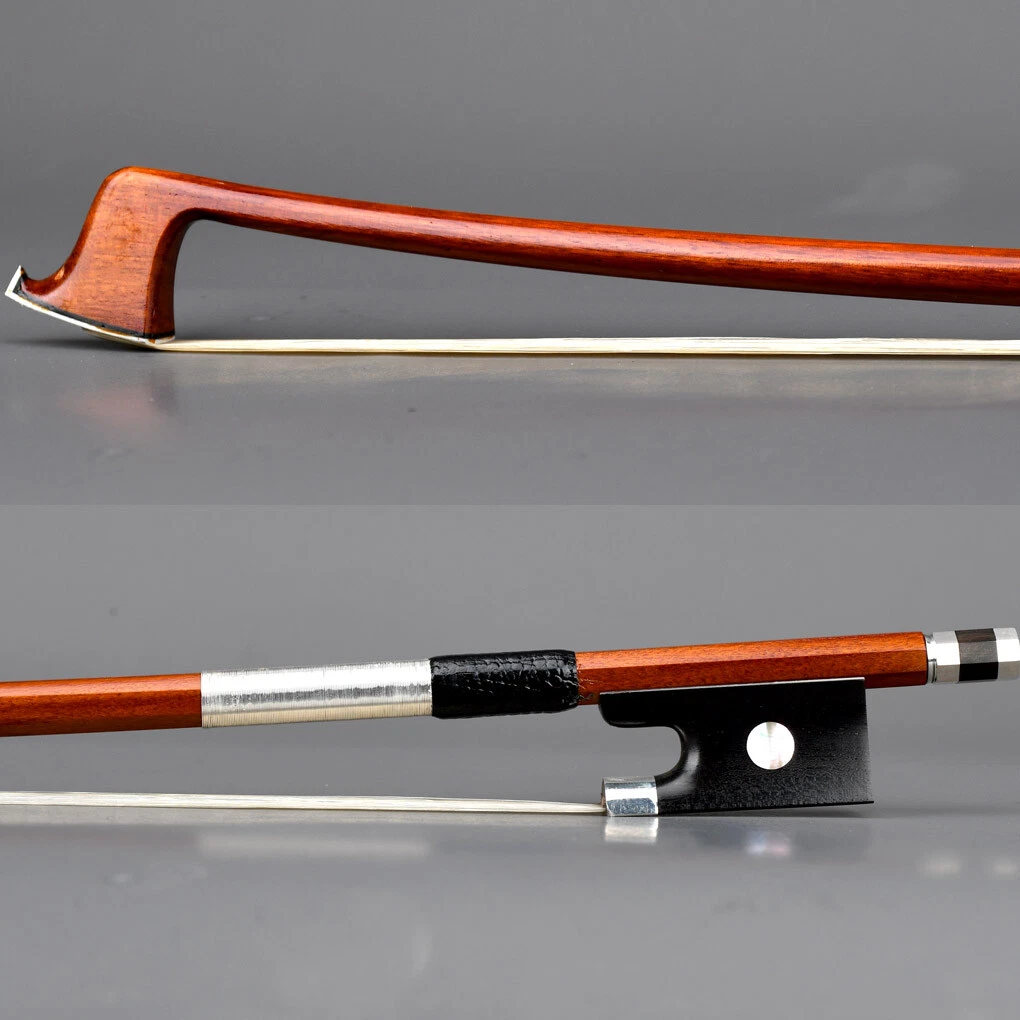 Best Model Student Pernambuco Violin Bow 1 2 Ebony Single eye Frog Silver mount