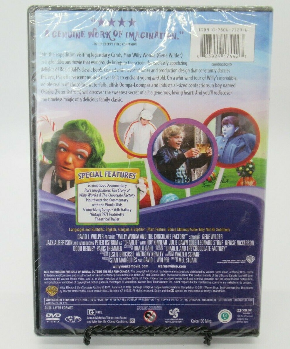 WILLY WONKA & THE CHOCOLATE FACTORY - 40TH ANNIVERSARY DVD MOVIE