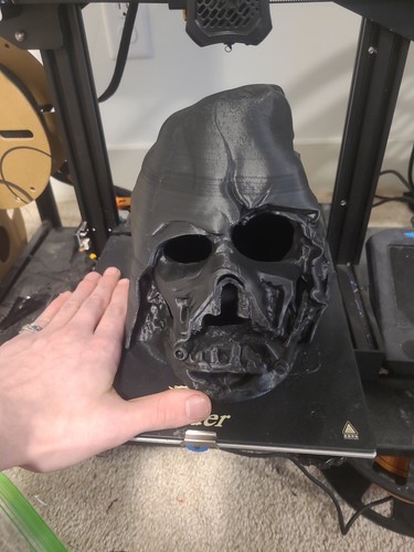Star Wars Darth Vader Melted Helmet (The Force Awakens) 3D Printed Prop Replica - Picture 4 of 4