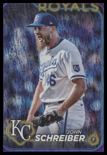 2024 Topps Update #US60 John Schreiber Purple Holofoil #/799