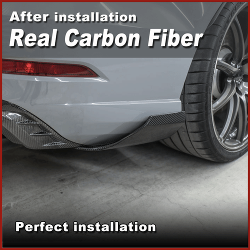 Difusor divisor alerón trasero carbono Canard se adapta a Audi RS3 2017-2021 - Imagen 6 de 13