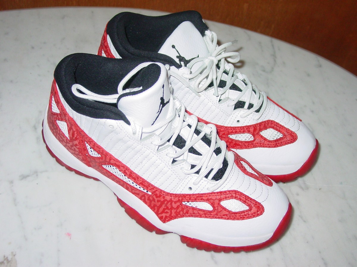 2017 Nike Air Jordan Retro 11 IE Low White/Gym Red 919712-101