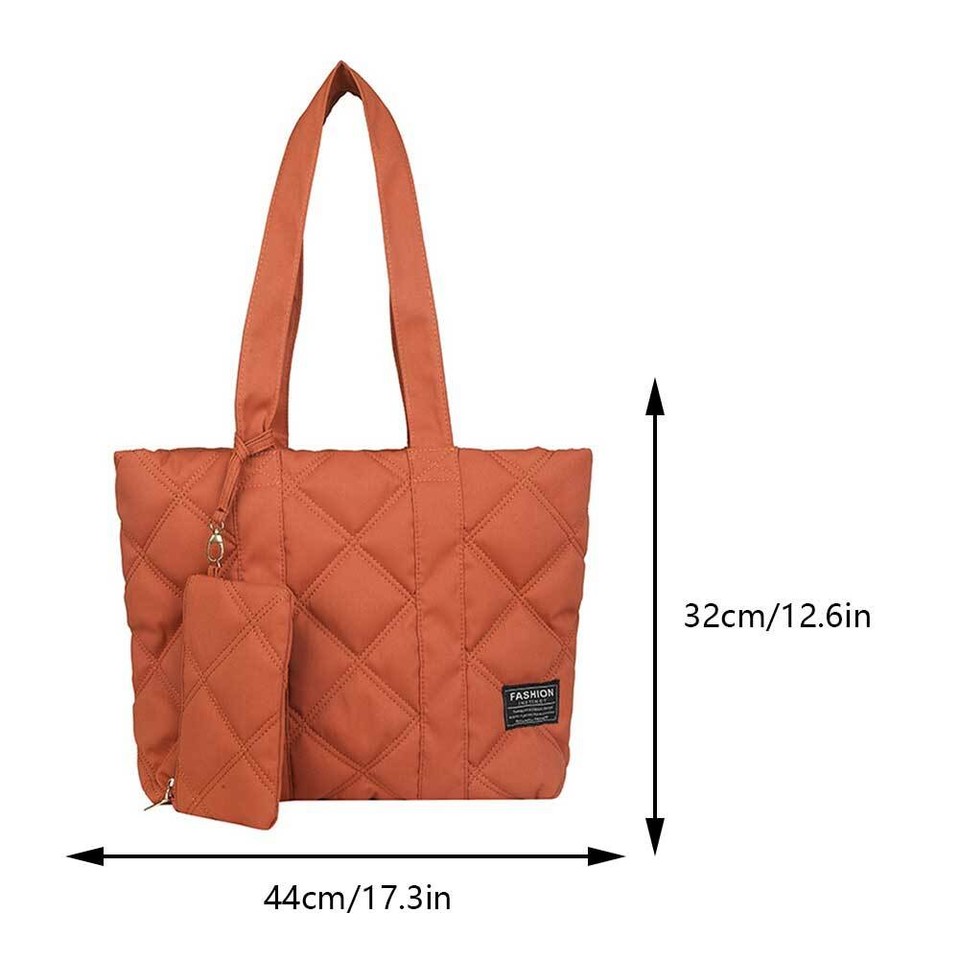 New Women Travel Hobo Bag Soft Quilted Tote Bag Leisure Bag with