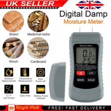 Digital Moisture Detector Damp Meter Brick Wood Screed Wallpaper Caravan Tester