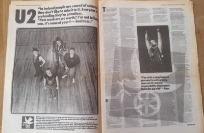 U2 'how much are they worth?' 1988 3 page UK ARTICLE / clipping
