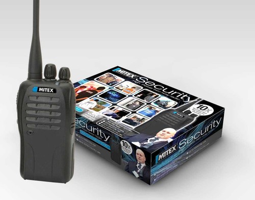 Mitex Security UHF 5W Handheld Two Way Radio Walkie Talkie - Picture 2 of 3