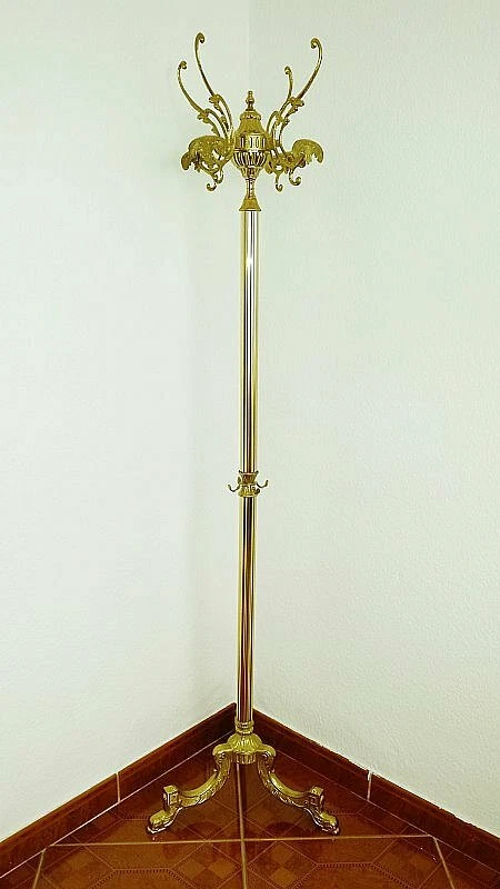 Garderobenständer Kleiderständer Messing Garderobe drehbare Krone - Image 3 of 4