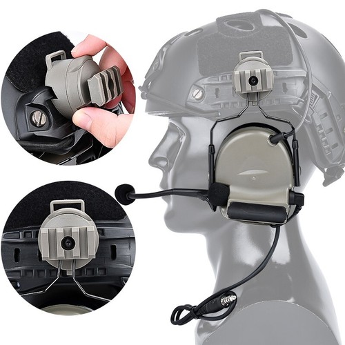 WADSN Softair Comtac II Schnellhelm Headset Geräuschunterdrückung Jagd U94PTT - Bild 3 von 22
