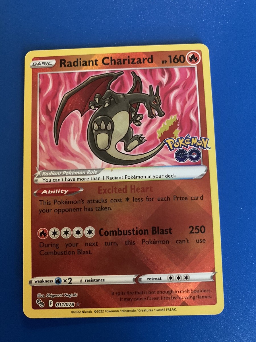 Perfect Condition Radiant (Shiny) Charizard POKMON GO SET | eBay