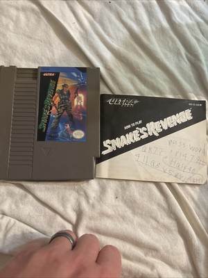 Snake's Revenge (Nintendo Entertainment System, 1990) Manual And Case Included