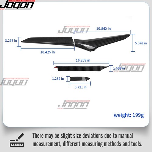 Pair Dry Carbon Side Door Handle Decor Scoop For C8 Corvette E-Ray HTC Coupe 24+ - Picture 9 of 14