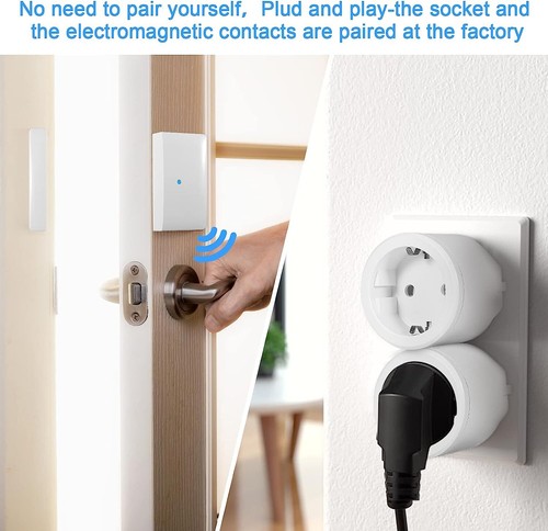 Funk Abluftsteuerung 3600W Fensterkontaktschalter Handsender Dunstabzug Kamin DE - Bild 6 von 7