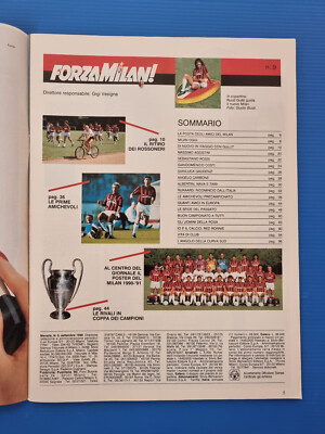 FORZA MILAN N. 9 SETTEMBRE 1994 RUUD GULLIT DEJAN SAVICEVIC CHAMPIONS LEAGUE