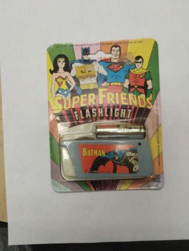 Vintage Batman 1976 DC Comics Super Friends Flashlight Sealed On The Card Rare