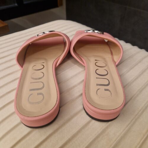 Gucci Damenschuhe Sandalen 37 Rosa, Pink, Leder Top!!! - Bild 6 von 13