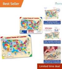Map Puzzle for Kids 40 Pieces Preschool Toys Educational Learning Play