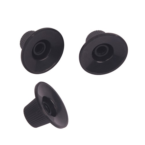 3 Pcs Plastic Volume Tone Control Knob with Flat for Guitar Bass Parts - Picture 7 of 12