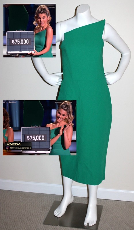 Deal or No Deal worn AIDA dress Case 10 model Vaeda screen used TV prop wardrobe