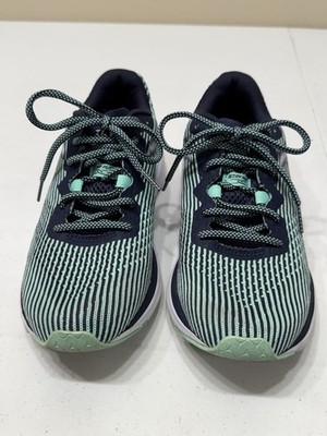 361 Degrees Fantom Women s Green & Blue Laced Running Shoes Sneakers Size 7.5