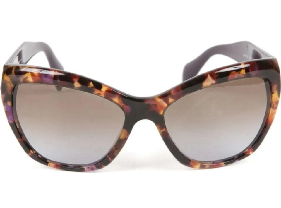 Prada Tinted Purple Tortoiseshell Sunglasses Cat Eye 2000s - image 3 of 4