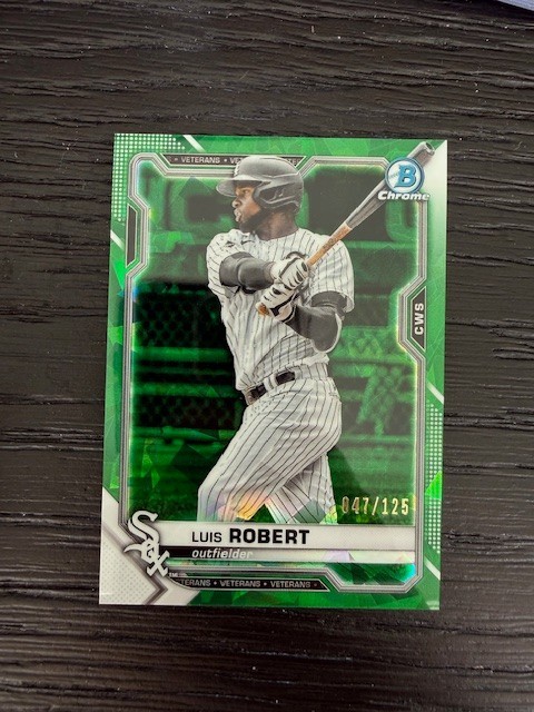 2021 Bowman Chrome Sapphire Green #90 White Sox Luis Robert /125