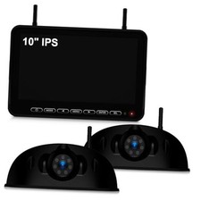1080P 10" Wireless RV Backup Camera System for Furrion Pre-Wired RV 10" 2-Cam