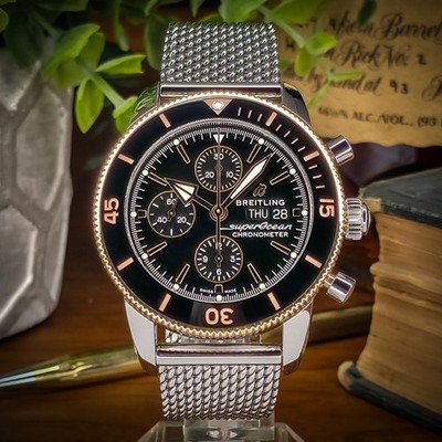 Breitling Superocean Heritage Chronograph 44 + Rubber, Rose Gold, U13313121B1A1