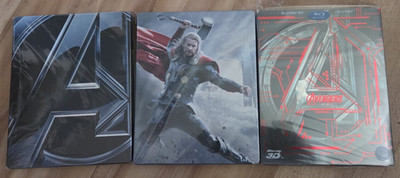 Marvel Packet Thor Dark kingdom , Avangers.Avangers Age of Ultron Steelbook