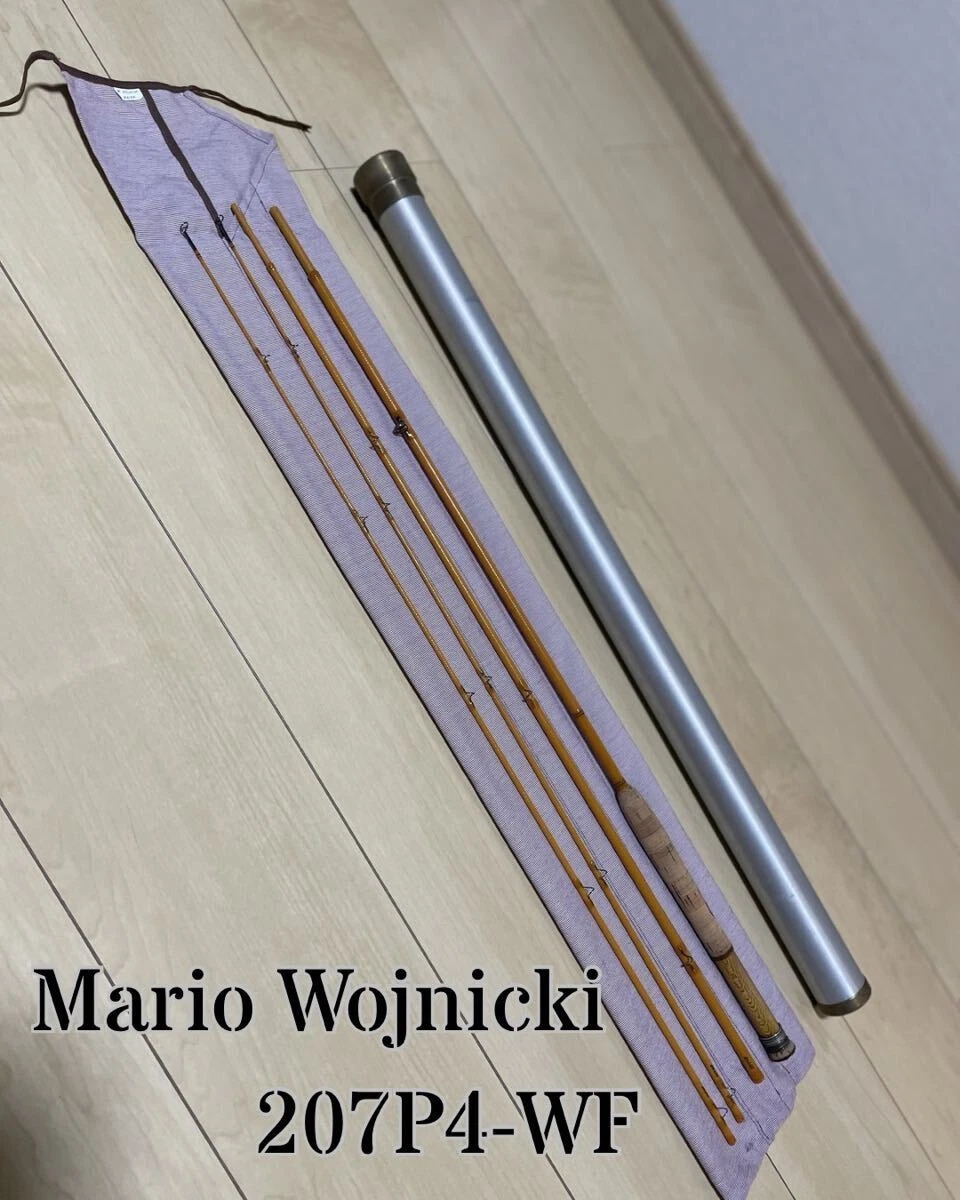 Mario Wojnicki 207P4-WF 3pc 2tip 6'9 #4 glass rod, fully original