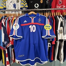 France 2000 Zidane Home Jersey Euro