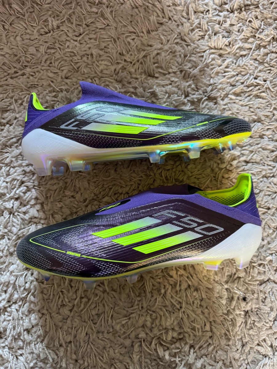 Adidas F50 Elite Fast Reborn FG Messi Boots Laceless Size UK 10