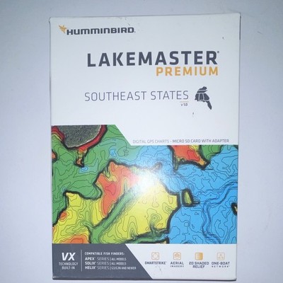 Humminbird LakeMaster Premium Southeast V1 One Boat Network VX Technology