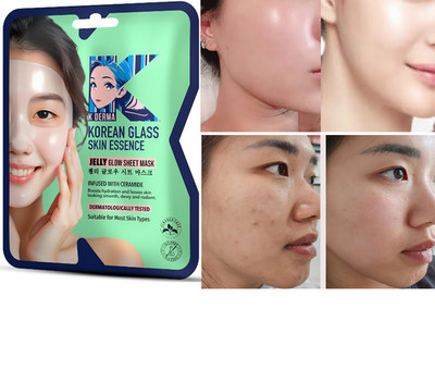 Dr. Rashel Korean Glass Skin Essence Jelly Glow Sheet Mask  for glass skin 25g