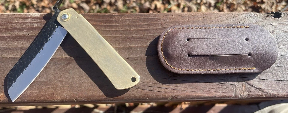 Cuchillo Plegable de Bolsillo Japonés GRANDE Higonokami Nihontô Hoja EDC Foto 3 de 4